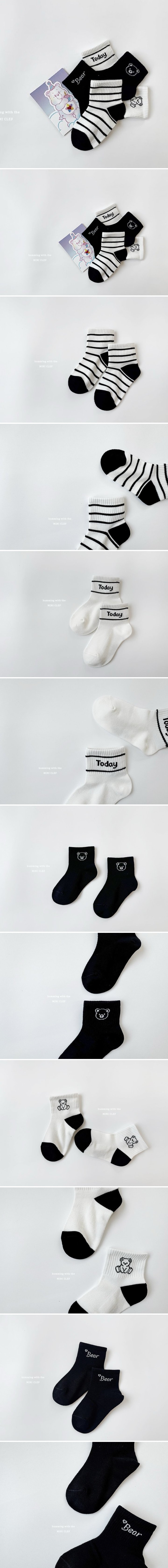 Dominico - Korean Children Fashion - #kidzfashiontrend - Today Bear Socks