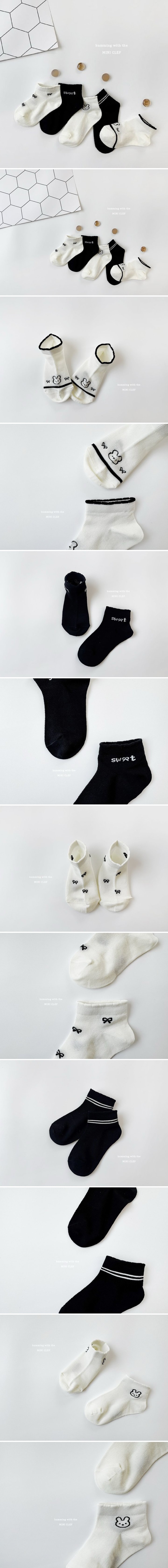 Dominico - Korean Children Fashion - #littlefashionista - Sweet Black Socks