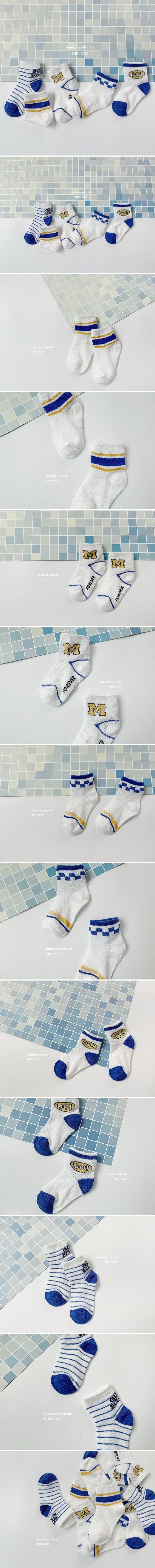 Dominico - Korean Children Fashion - #minifashionista - Blue School Socks