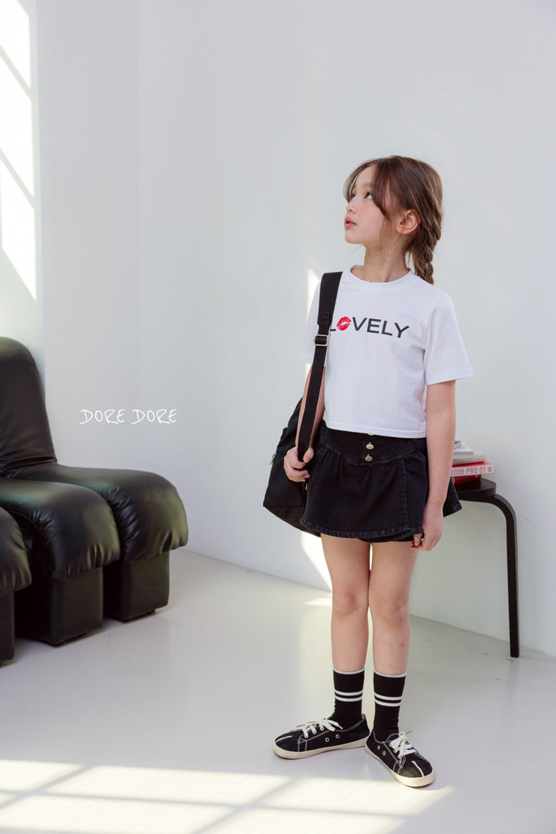 Dore Dore - Korean Children Fashion - #Kfashion4kids - Kids Lip Crop Tee - 10