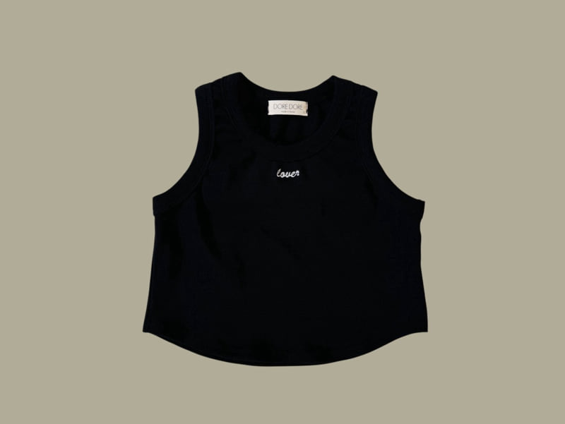 Dore Dore - Korean Children Fashion - #Kfashion4kids - Kids Embroidery Sleeveless Tee - 3