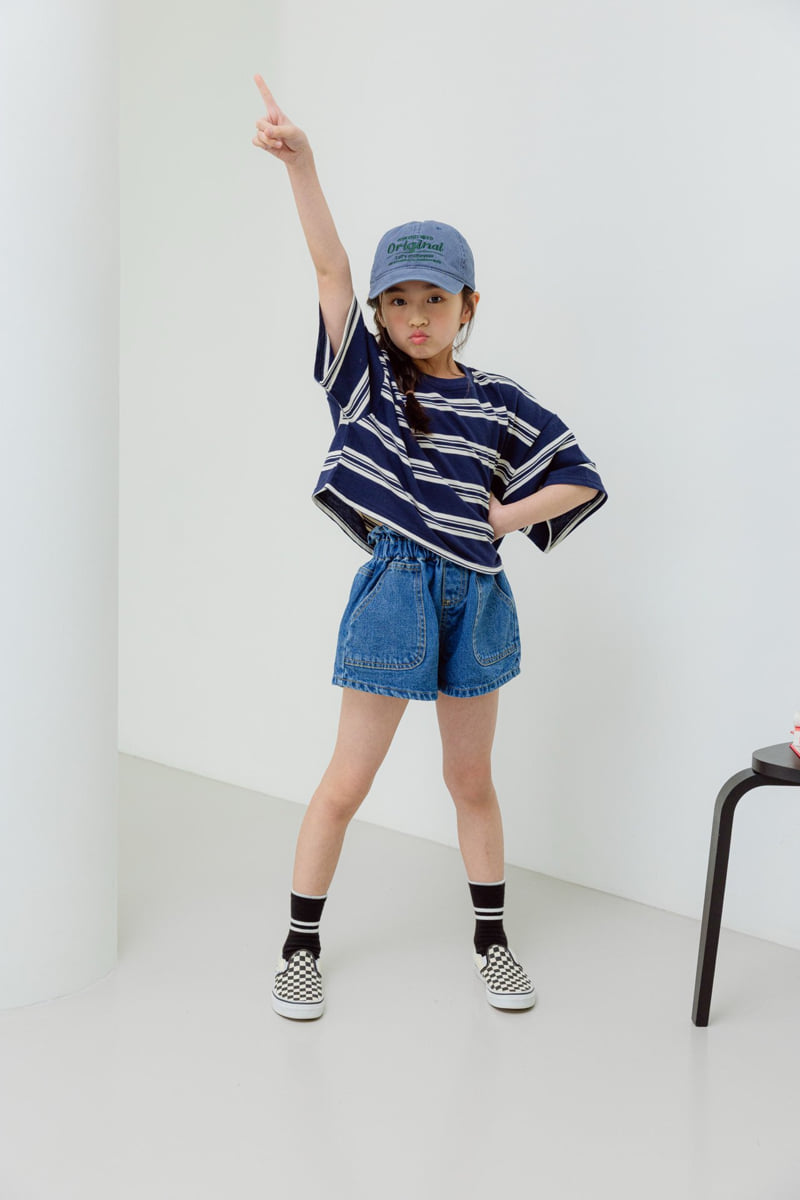 Dore Dore - Korean Children Fashion - #Kfashion4kids - Kids Shirring Band Shorts (Dark Blue) - 11
