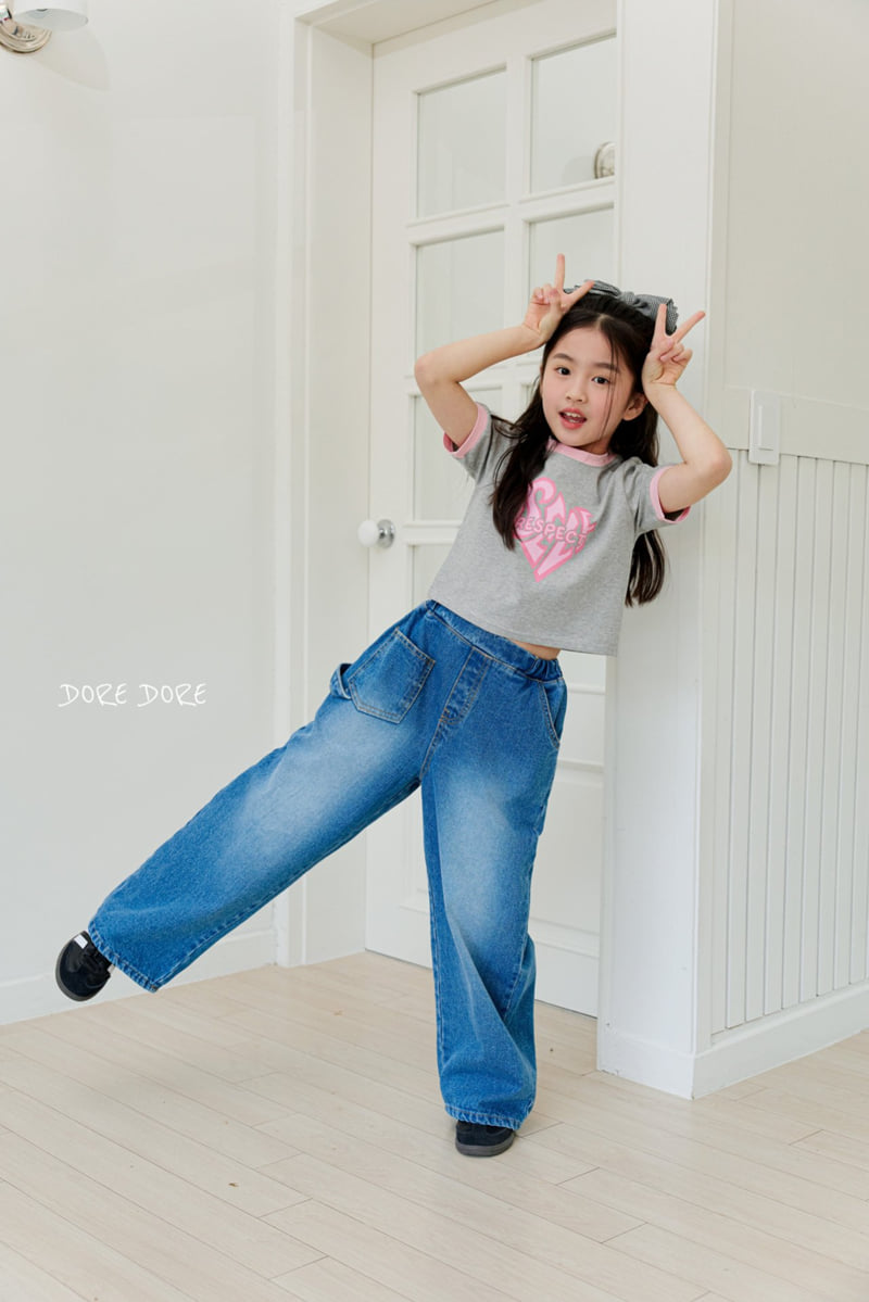 Dore Dore - Korean Children Fashion - #childofig - Kids Self Crop Tee - 11