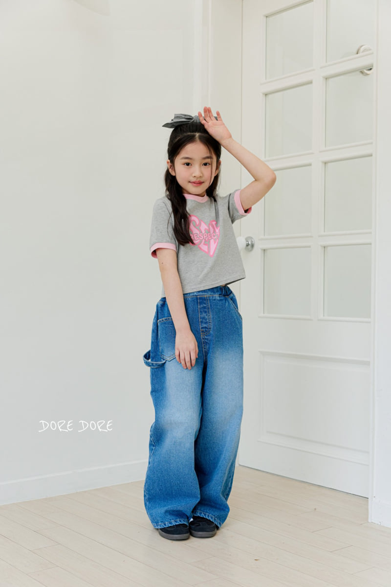 Dore Dore - Korean Children Fashion - #childofig - Kids Self Crop Tee - 12