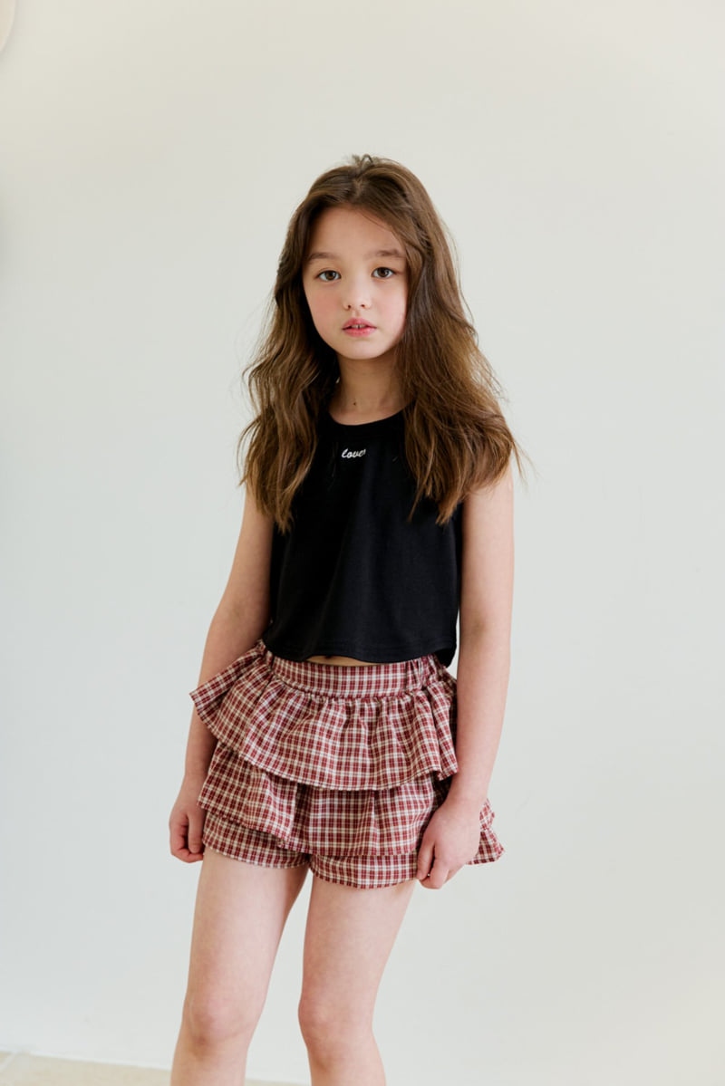 Dore Dore - Korean Children Fashion - #childofig - Kids Embroidery Sleeveless Tee - 8