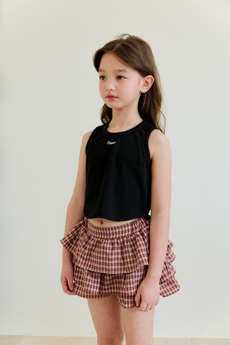Dore Dore - Korean Children Fashion - #childofig - Junior Embroidery Sleeveless Tee - 9