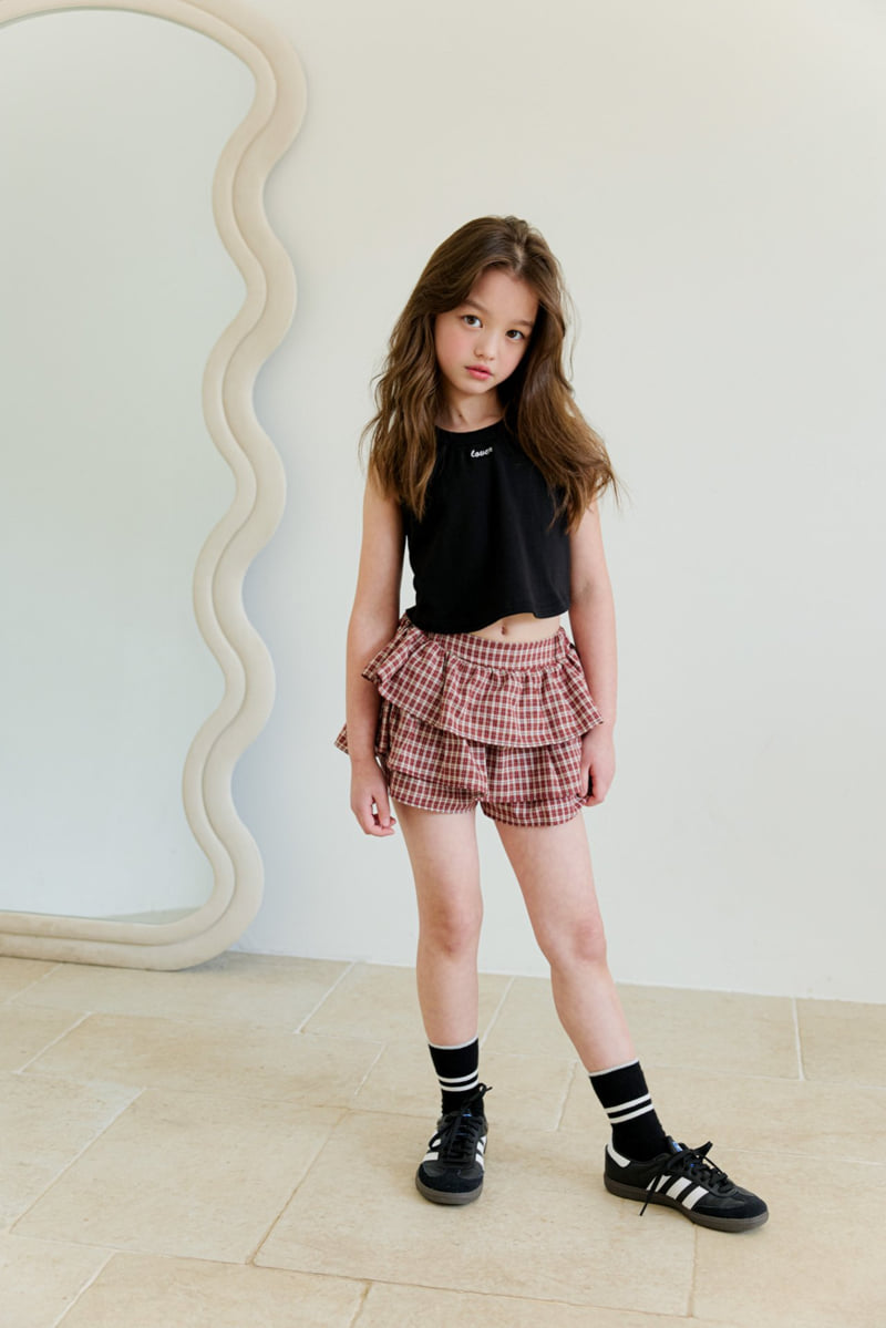 Dore Dore - Korean Children Fashion - #childrensboutique - Kids Embroidery Sleeveless Tee - 10