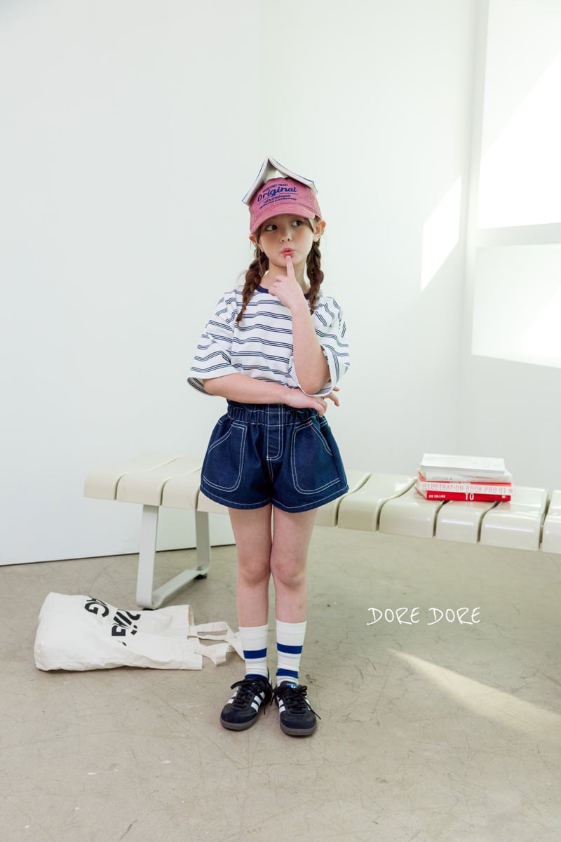 Dore Dore - Korean Children Fashion - #childrensboutique - Kids Stripe Raglan Tee - 8