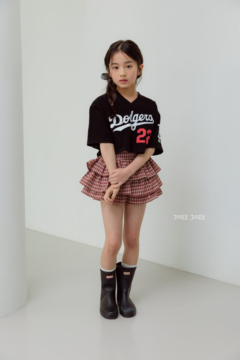 Dore Dore - Korean Children Fashion - #childrensboutique - Kids 22 Dodgers Crop Tee - 12