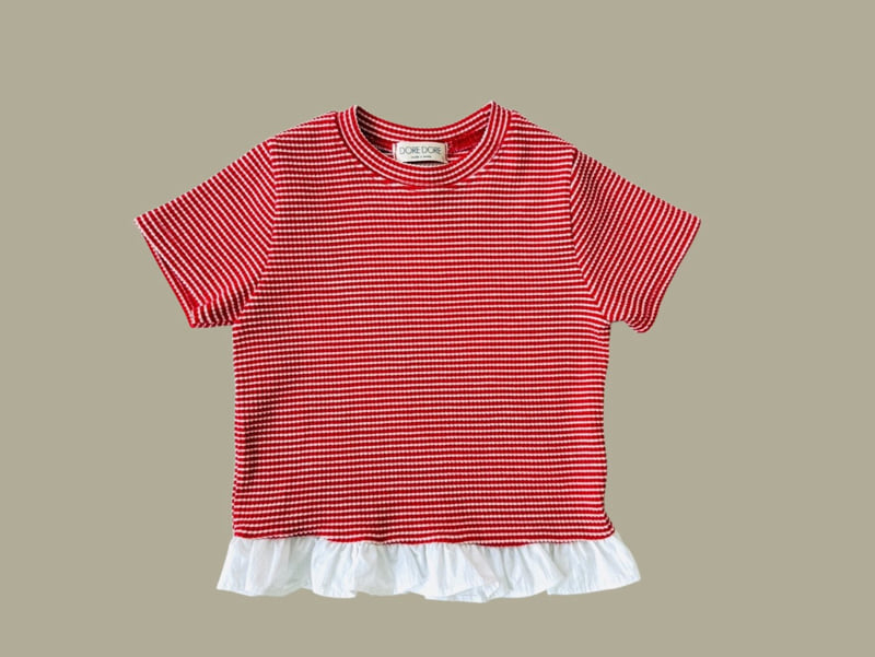 Dore Dore - Korean Children Fashion - #childrensboutique - Kids Shirring Rib Crop Tee - 3