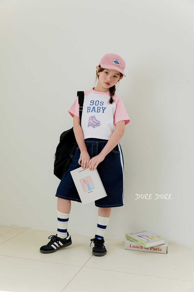 Dore Dore - Korean Children Fashion - #discoveringself - Kids Baby Raglan Crop Tee - 7