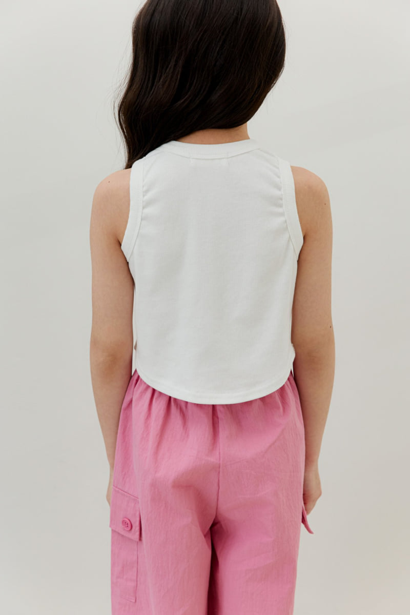 Dore Dore - Korean Children Fashion - #discoveringself - Kids Embroidery Sleeveless Tee - 12