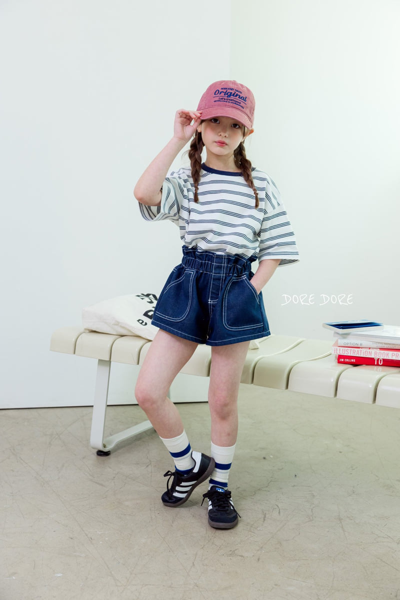 Dore Dore - Korean Children Fashion - #discoveringself - Kids Stripe Raglan Tee - 10