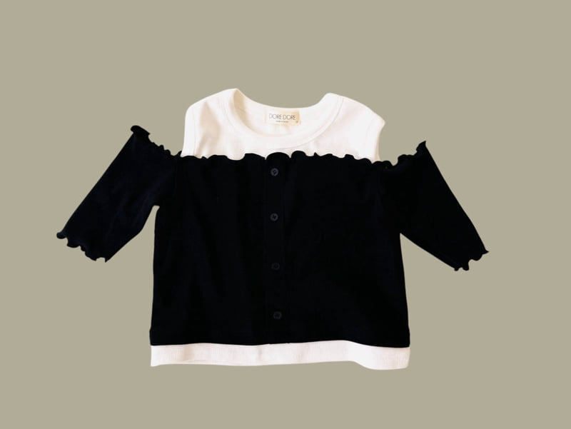 Dore Dore - Korean Children Fashion - #discoveringself - Kids Off-Shoulder Raglan Tee - 3