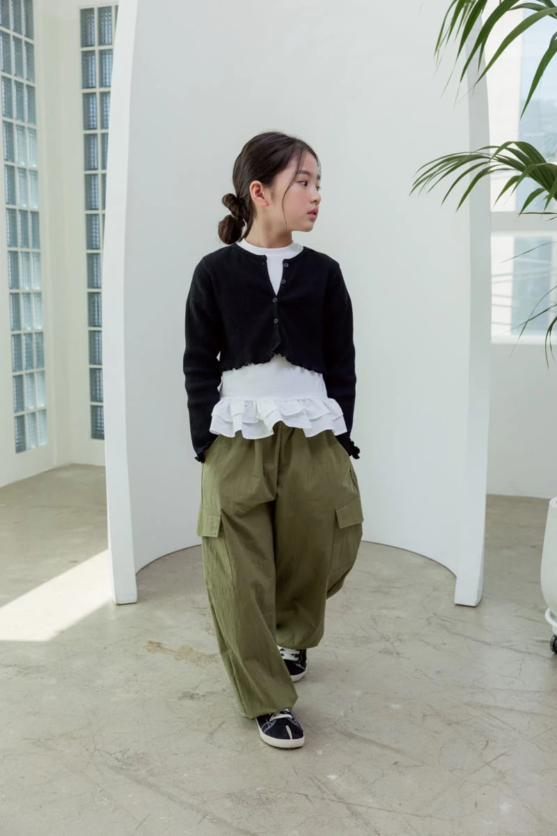 Dore Dore - Korean Children Fashion - #discoveringself - Kids Rib Basic Crop Cardigan