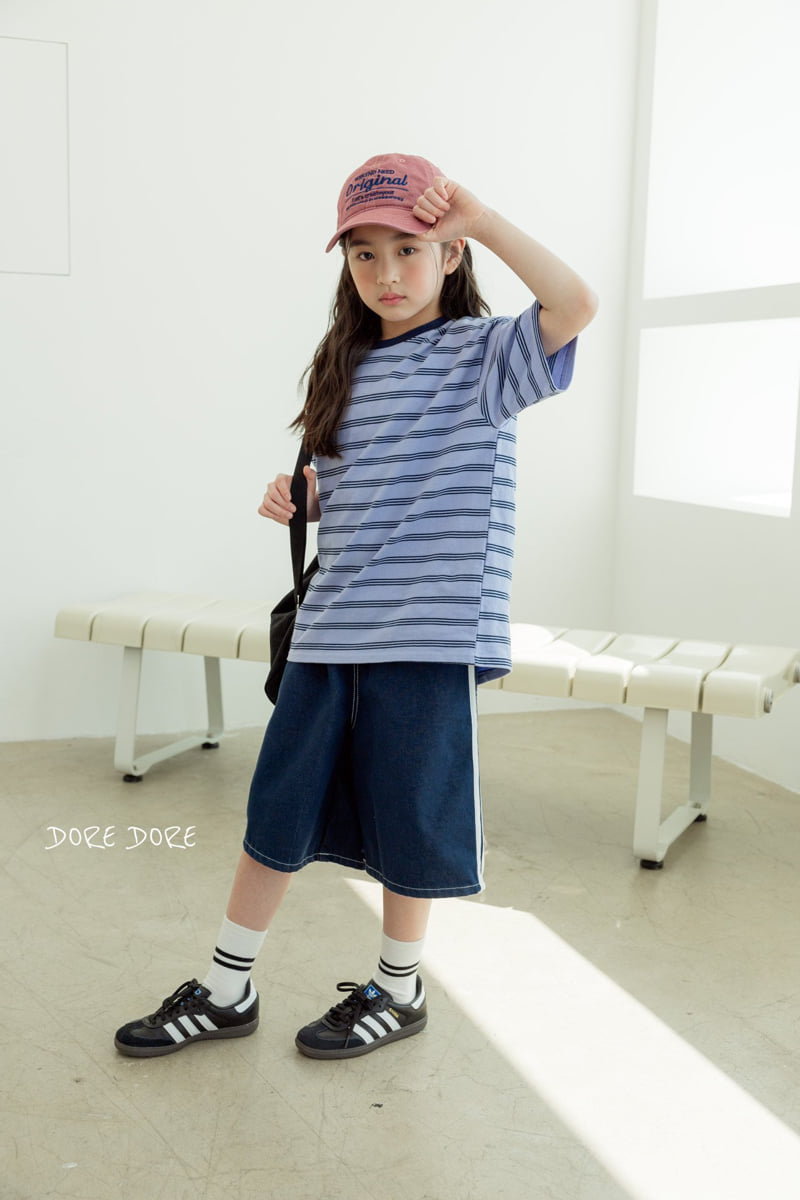 Dore Dore - Korean Children Fashion - #fashionkids - Kids Stripe Raglan Tee - 11