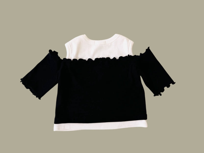 Dore Dore - Korean Children Fashion - #discoveringself - Kids Off-Shoulder Raglan Tee - 4