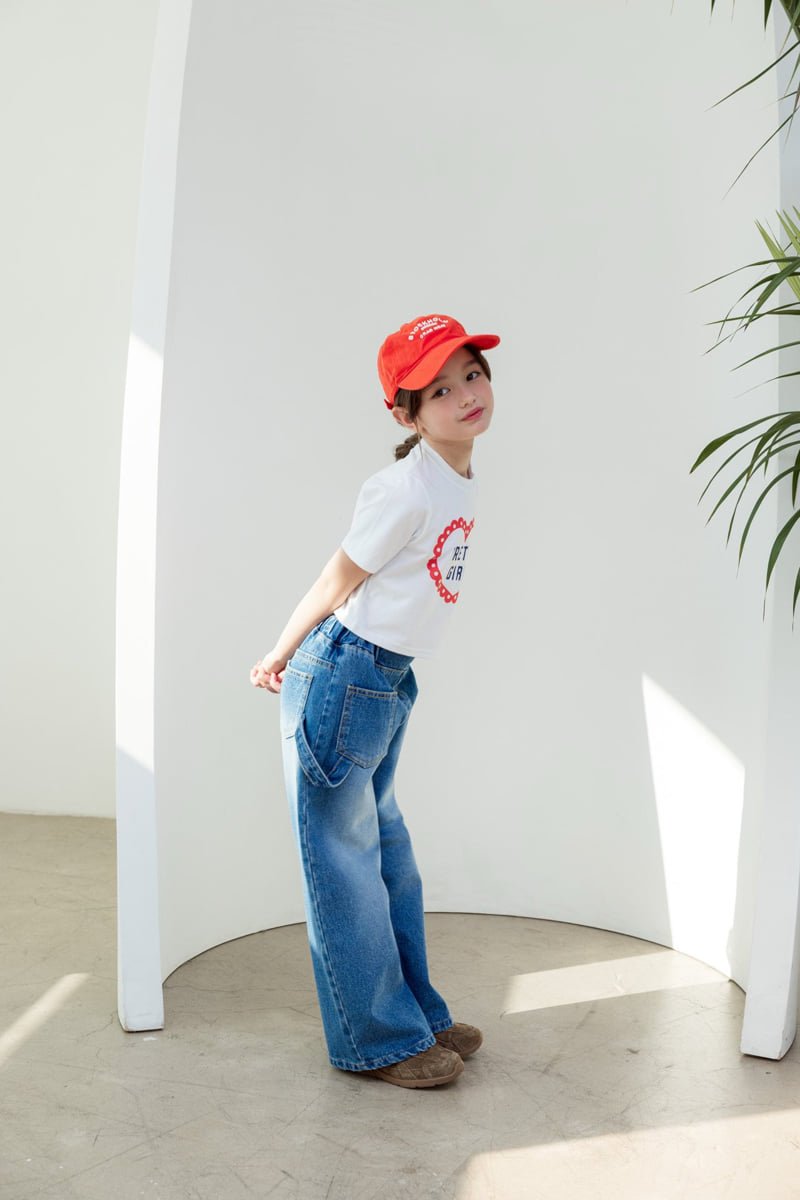 Dore Dore - Korean Children Fashion - #fashionkids - Kids Unbalanced Pocket Jeans - 9