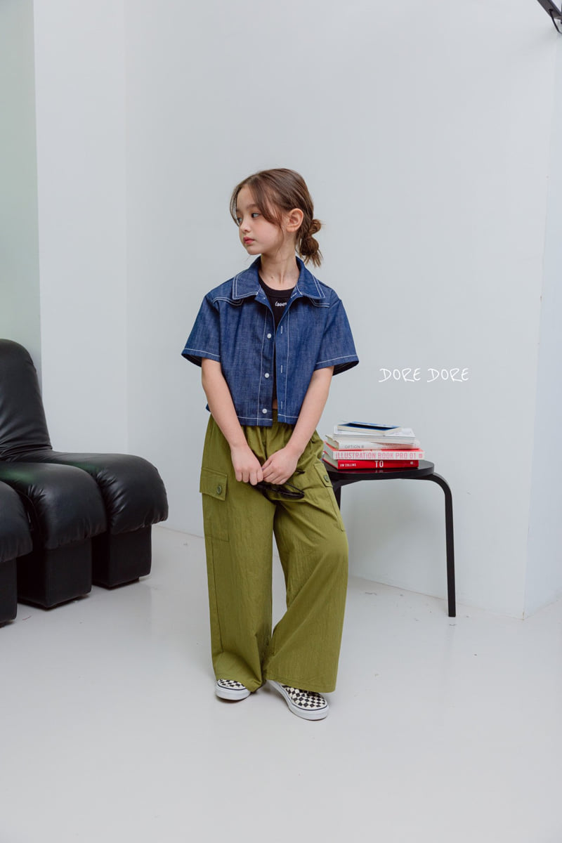 Dore Dore - Korean Children Fashion - #fashionkids - Junior Non-fade Crop Shirt - 5