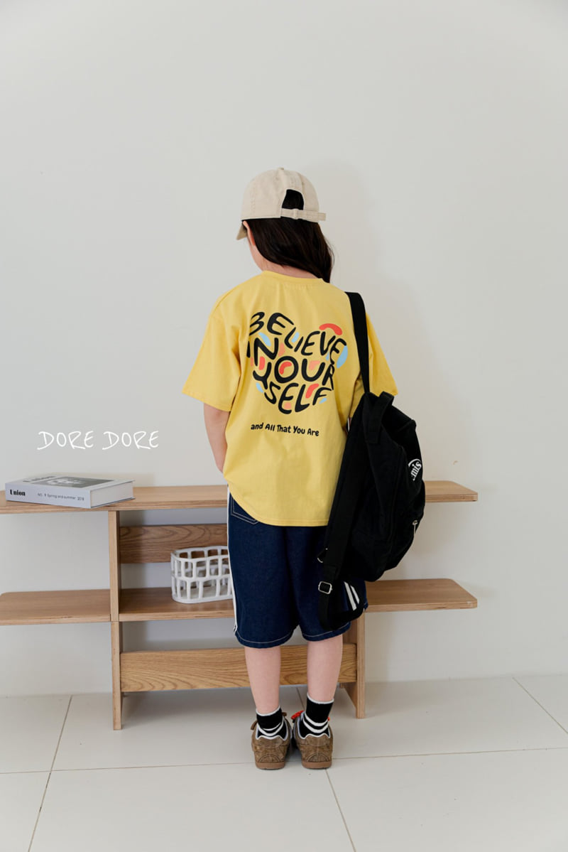 Dore Dore - Korean Children Fashion - #kidsshorts - Kids Believe Heart Tee - 12
