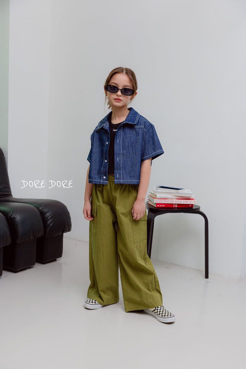 Dore Dore - Korean Children Fashion - #kidsshorts - Kids Non-fade Crop Shirt - 6