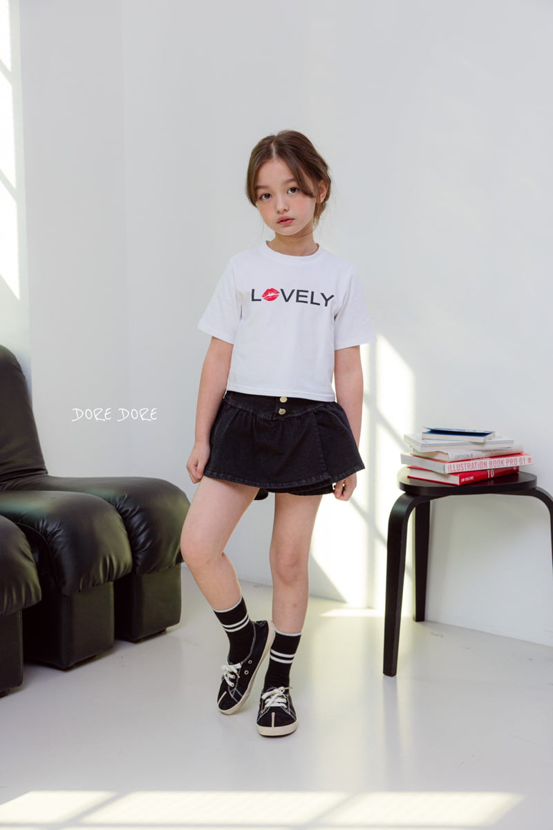 Dore Dore - Korean Children Fashion - #kidsstore - Kids Lip Crop Tee - 8