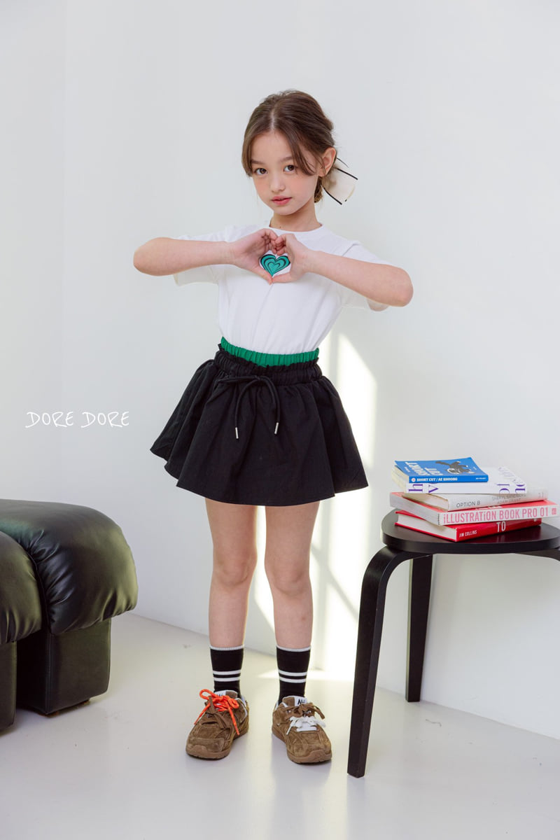 Dore Dore - Korean Children Fashion - #kidzfashiontrend - Kids Double Heart Crop Tee - 9