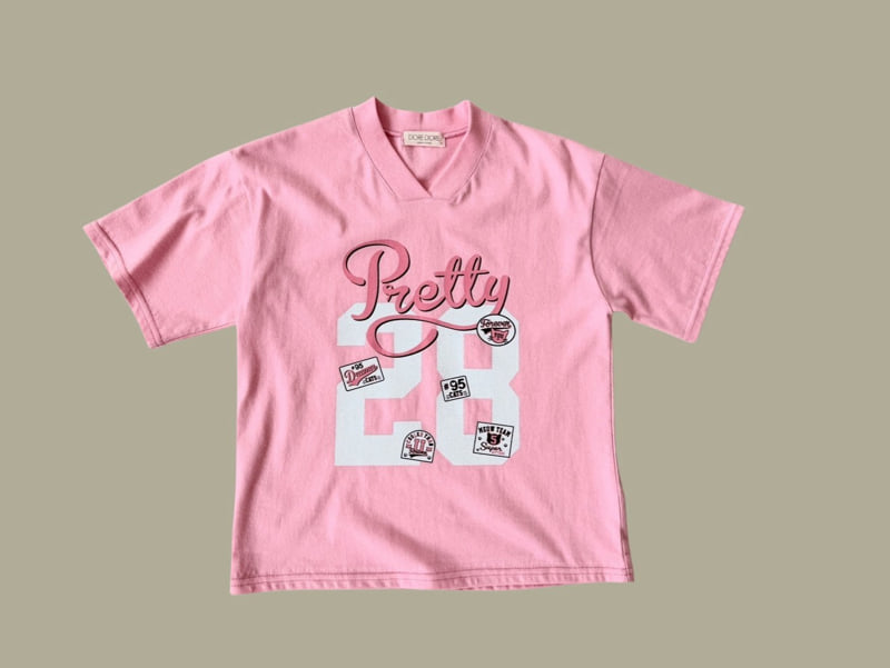 Dore Dore - Korean Children Fashion - #kidzfashiontrend - Kids V-neck 28 Tee - 3