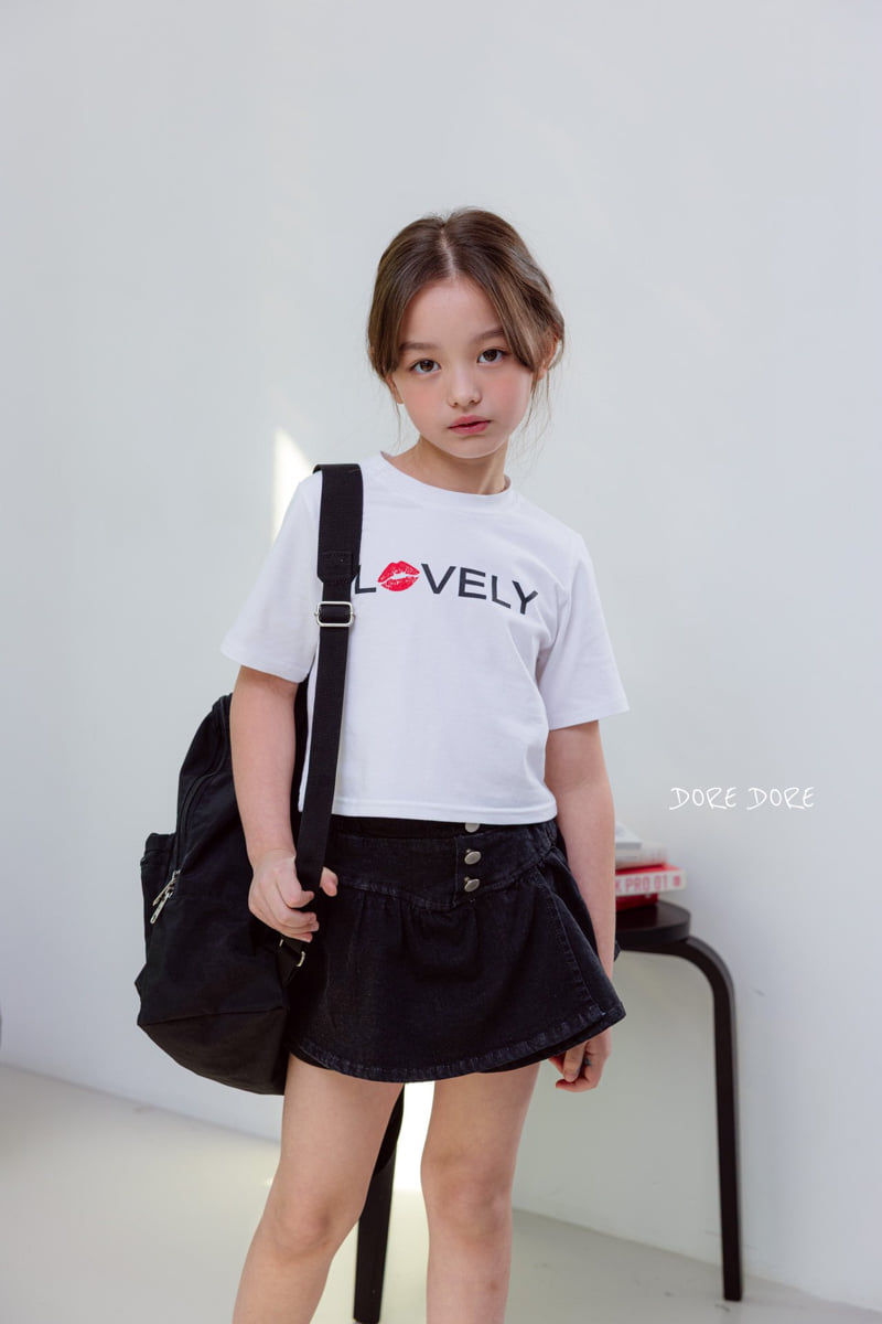 Dore Dore - Korean Children Fashion - #kidzfashiontrend - Kids Lip Crop Tee - 9