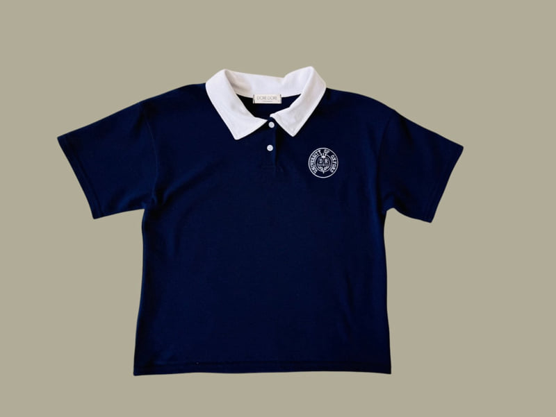 Dore Dore - Korean Children Fashion - #littlefashionista - Kids PK Raglan Collar Tee - 3