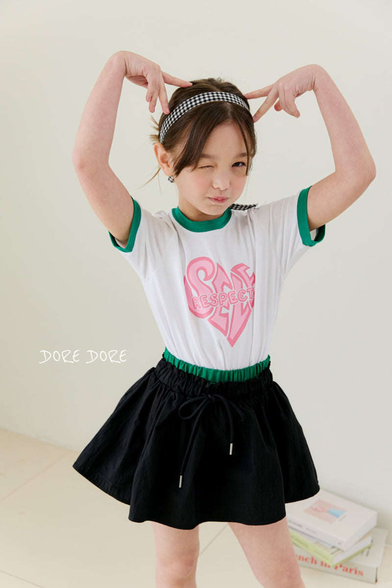 Dore Dore - Korean Children Fashion - #littlefashionista - Kids Self Crop Tee - 7