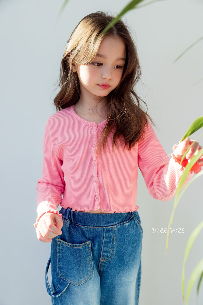 Dore Dore - Korean Children Fashion - #littlefashionista - Kids Rib Basic Crop Cardigan - 7