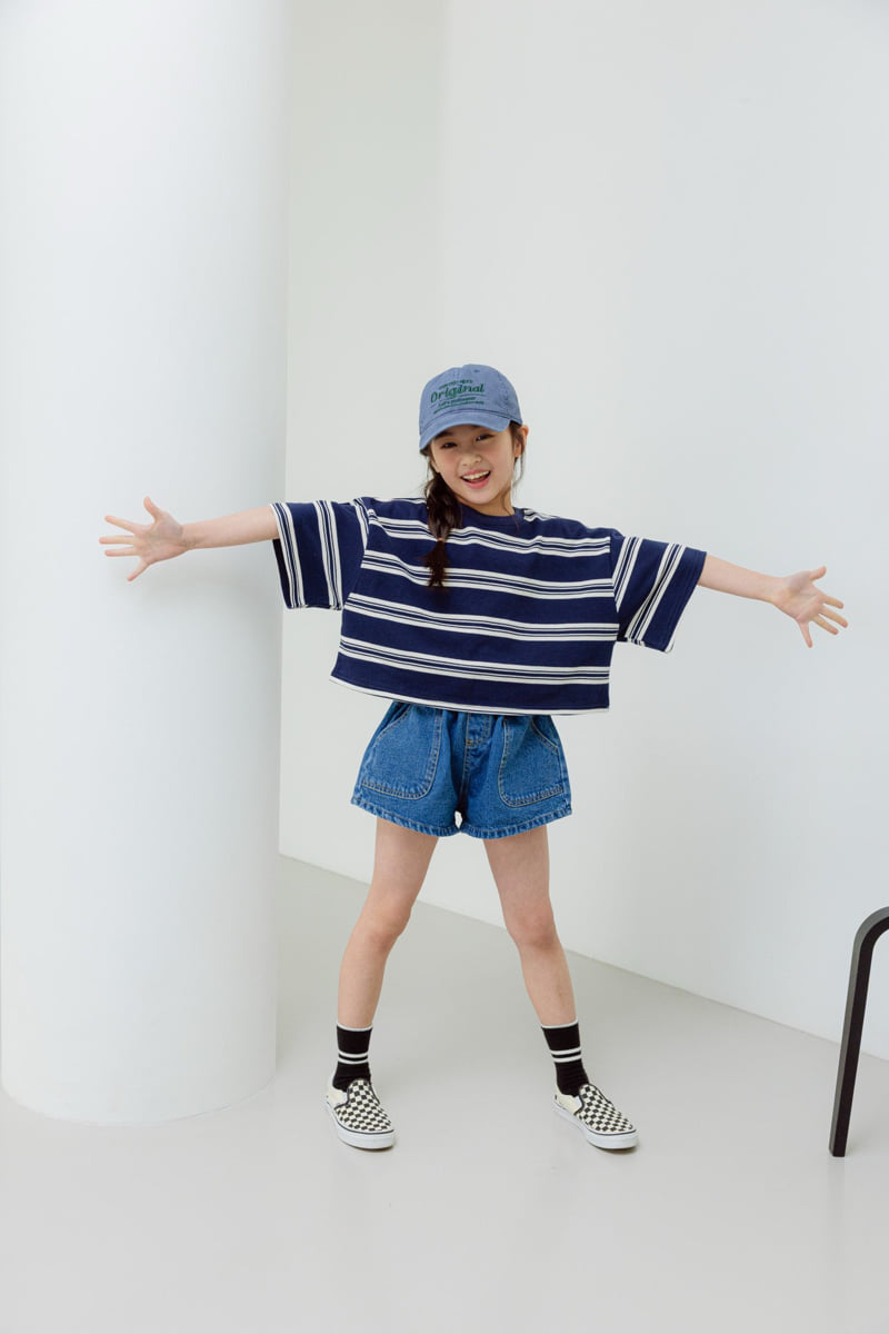 Dore Dore - Korean Children Fashion - #littlefashionista - Kids Shirring Band Shorts (Dark Blue) - 12
