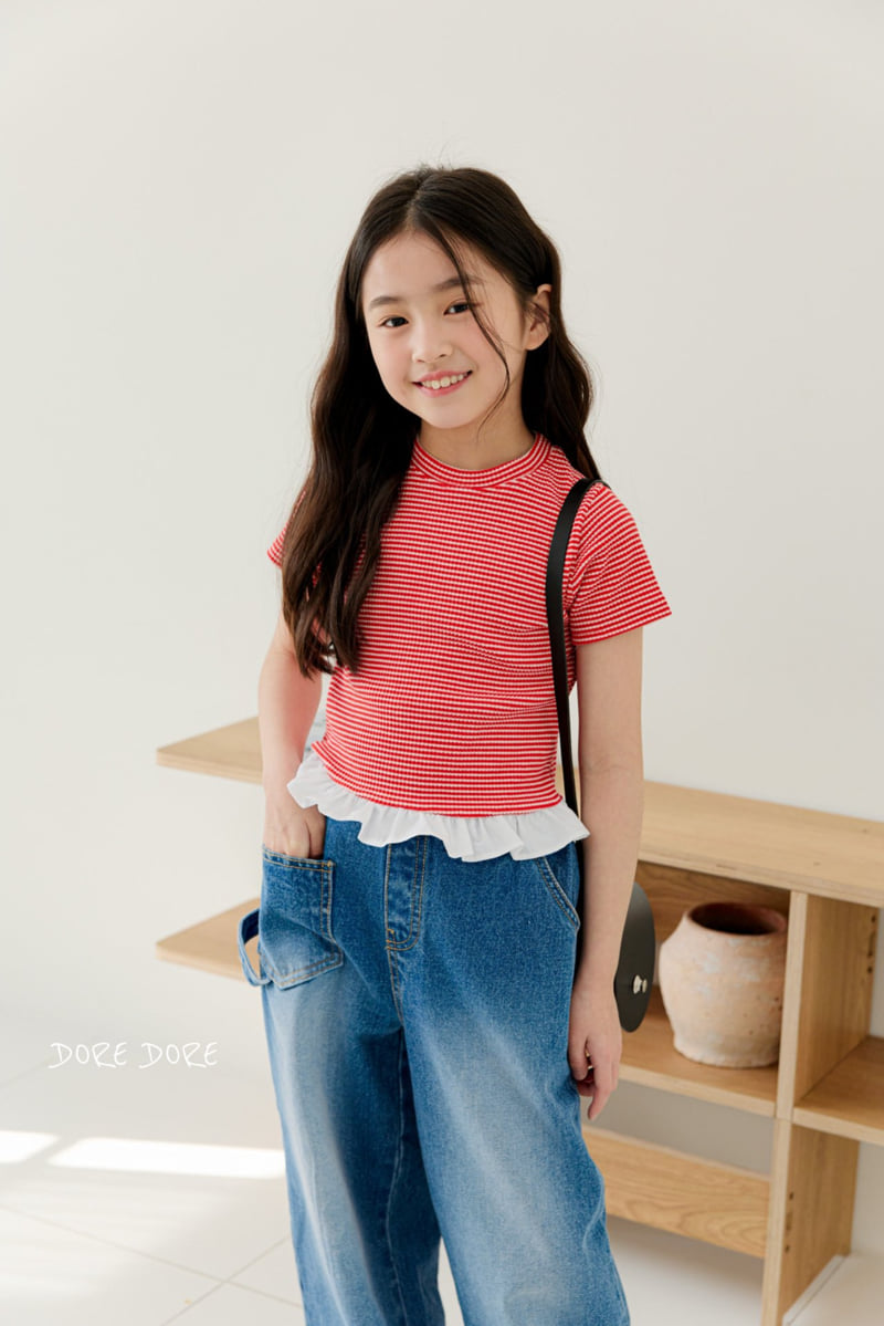 Dore Dore - Korean Children Fashion - #littlefashionista - Kids Shirring Rib Crop Tee - 11