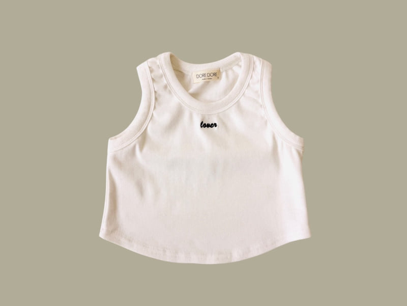 Dore Dore - Korean Children Fashion - #magicofchildhood - Kids Embroidery Sleeveless Tee - 5