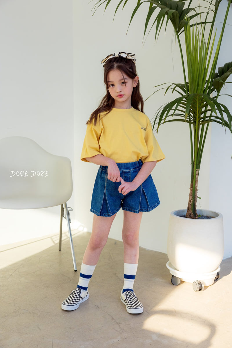 Dore Dore - Korean Children Fashion - #magicofchildhood - Kids Stitch Pleated Shorts - 4