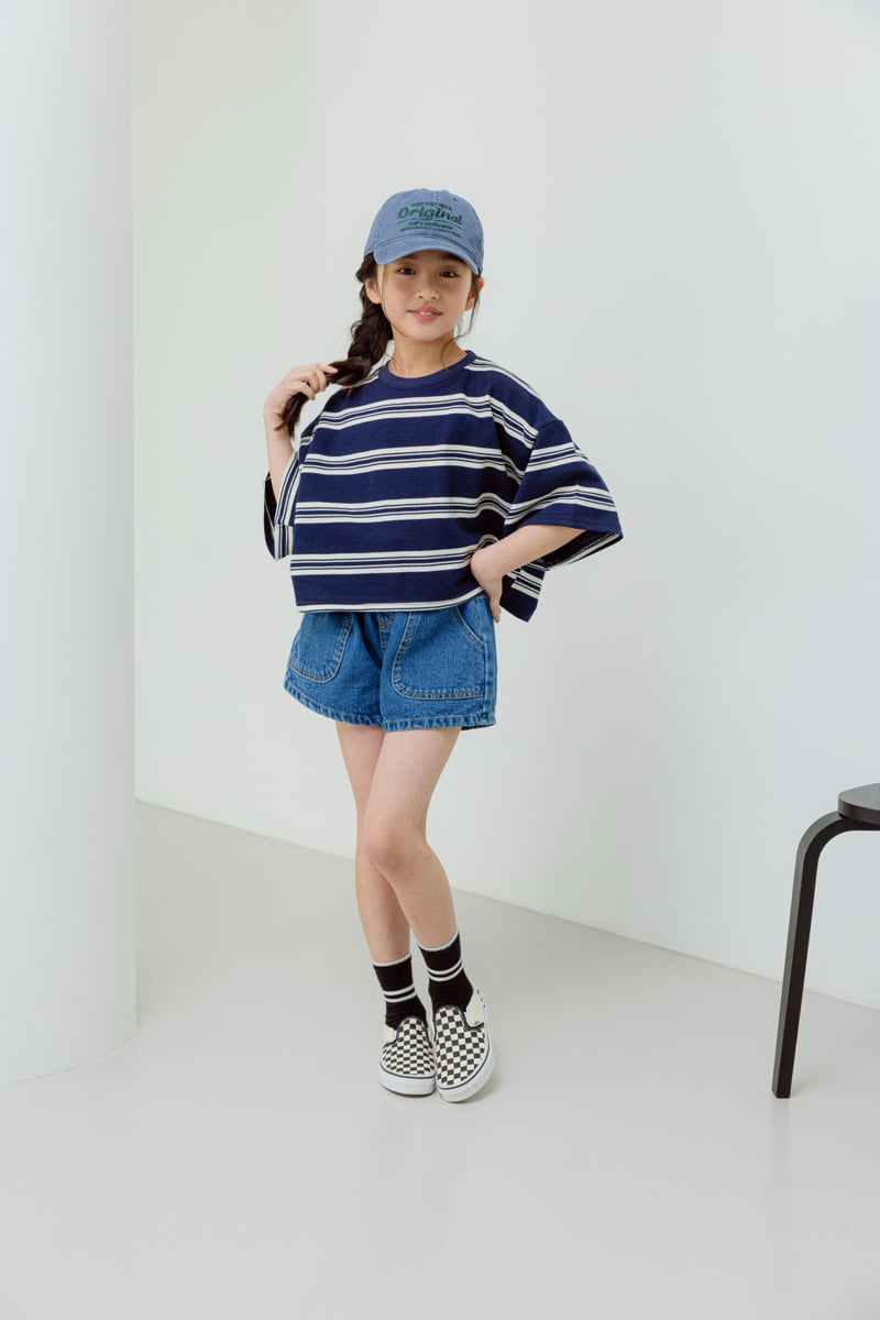 Dore Dore - Korean Children Fashion - #minifashionista - Junior Shirring Band Shorts (Blue) - 9