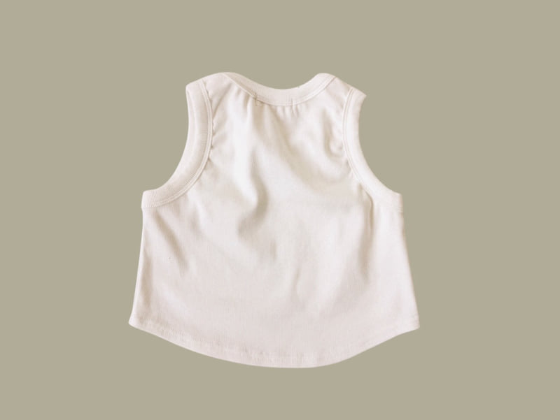 Dore Dore - Korean Children Fashion - #minifashionista - Junior Embroidery Sleeveless Tee - 6