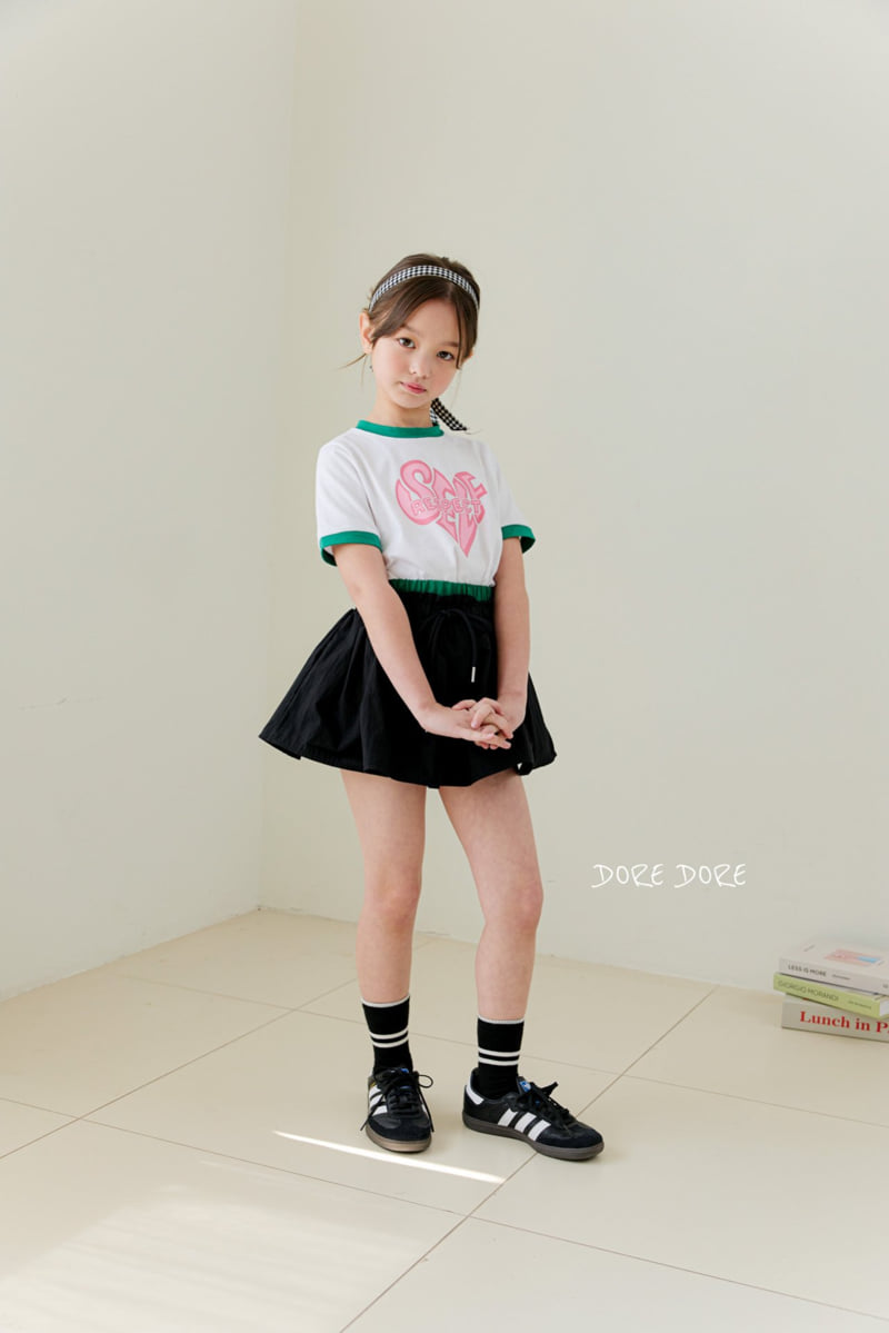 Dore Dore - Korean Children Fashion - #prettylittlegirls - Kids Self Crop Tee - 10