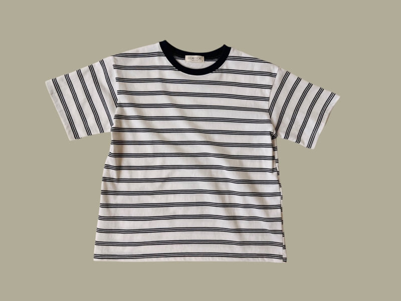 Dore Dore - Korean Children Fashion - #prettylittlegirls - Kids Stripe Raglan Tee - 5