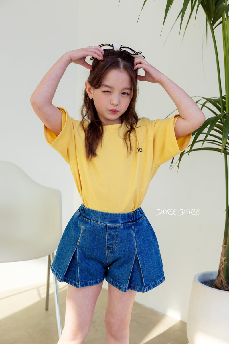 Dore Dore - Korean Children Fashion - #prettylittlegirls - Kids Stitch Pleated Shorts - 5