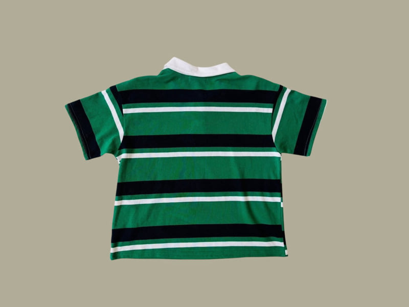 Dore Dore - Korean Children Fashion - #minifashionista - Kids PK Stripe Collar Tee - 4