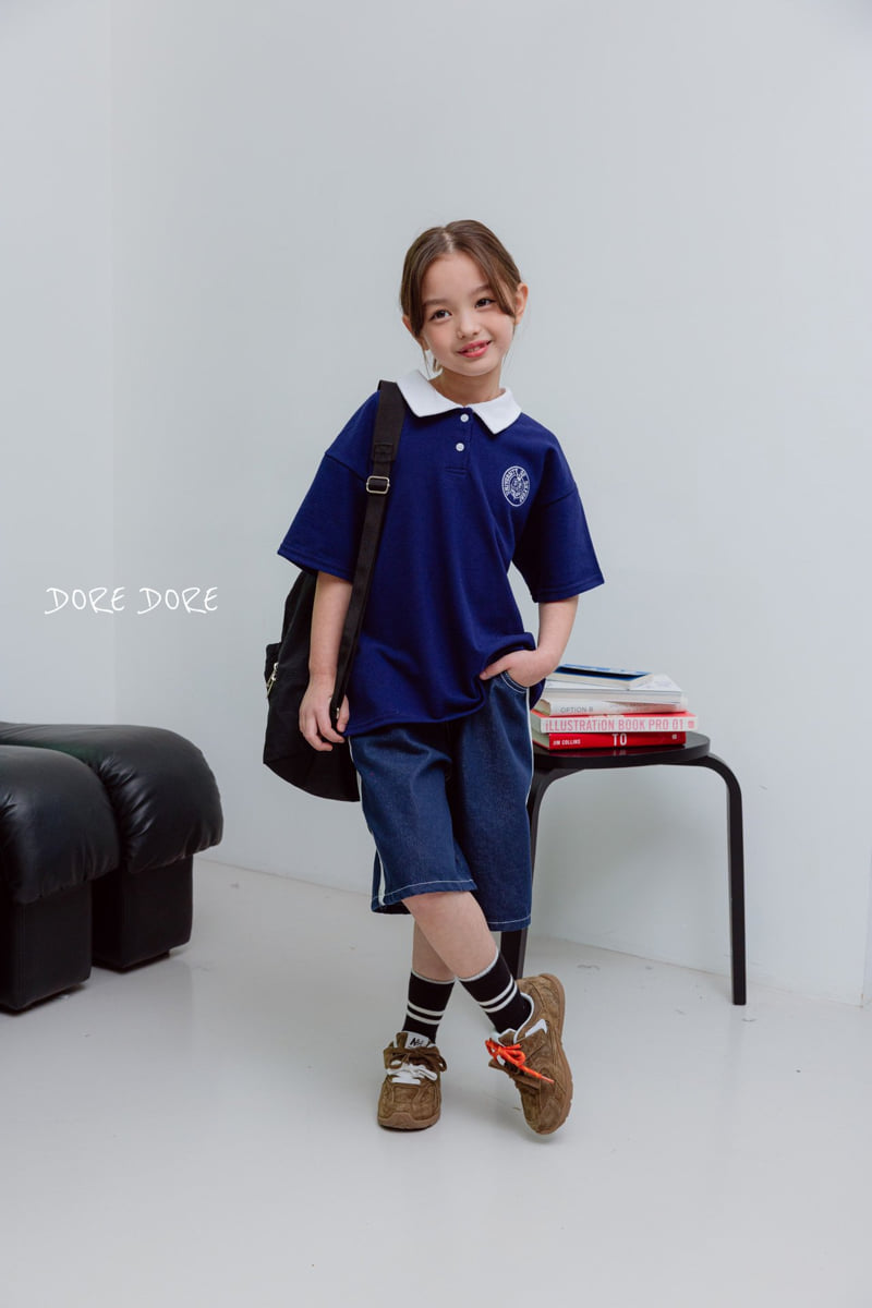 Dore Dore - Korean Children Fashion - #stylishchildhood - Kids PK Raglan Collar Tee - 9