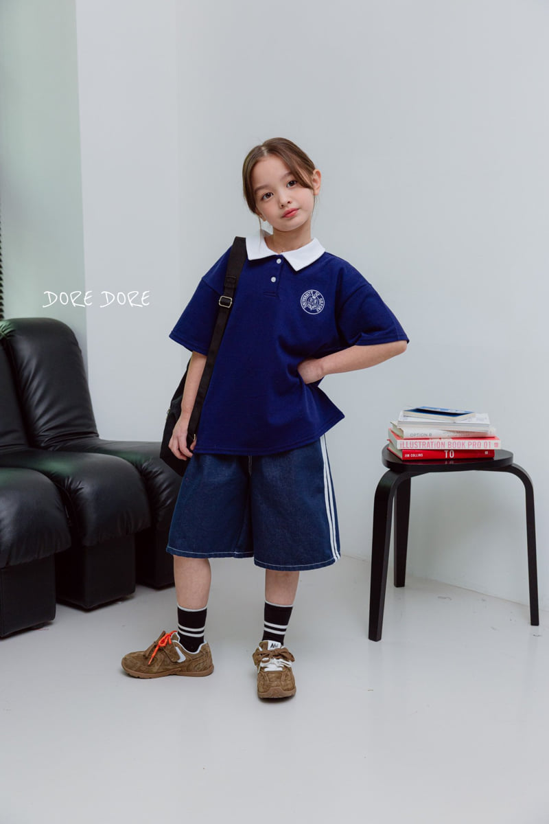 Dore Dore - Korean Children Fashion - #toddlerclothing - Kids PK Raglan Collar Tee - 8
