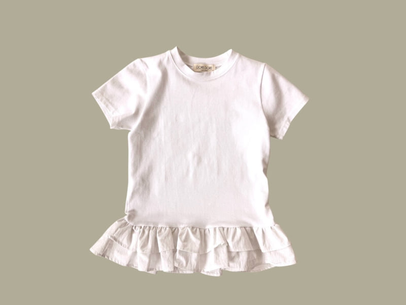 Dore Dore - Korean Children Fashion - #toddlerclothing - Kids Cancan Layered Tee