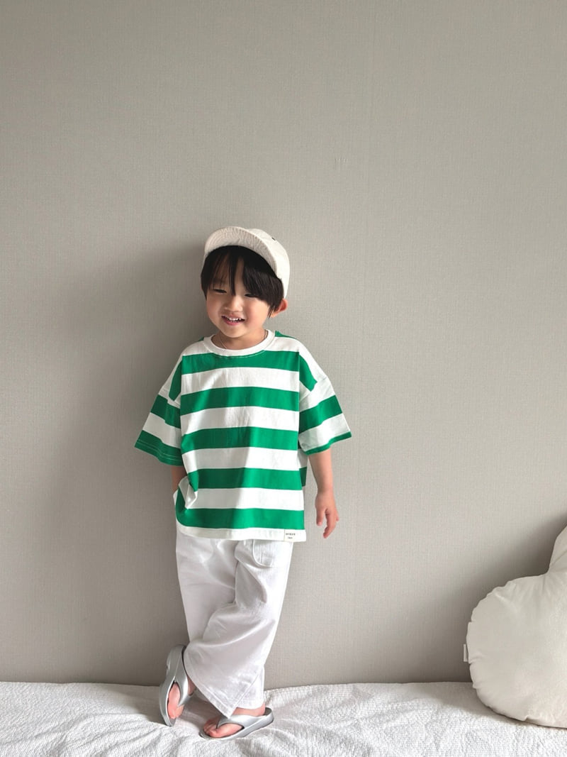 Doubled - Korean Children Fashion - #kidsshorts - Ray Striped Tee - 6