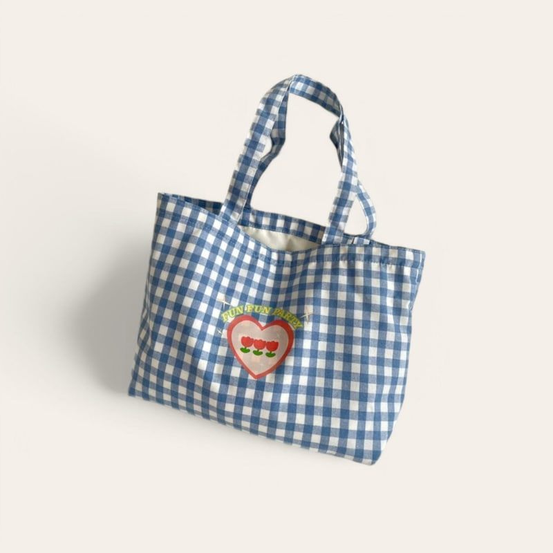 Dudie - Korean Children Fashion - #fashionkids - Rim Checker Bag - 2