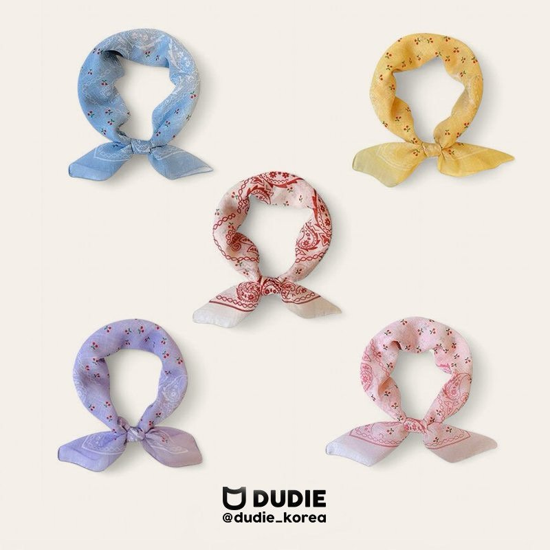 Dudie - Korean Children Fashion - #kidsshorts - Cherry Scarf