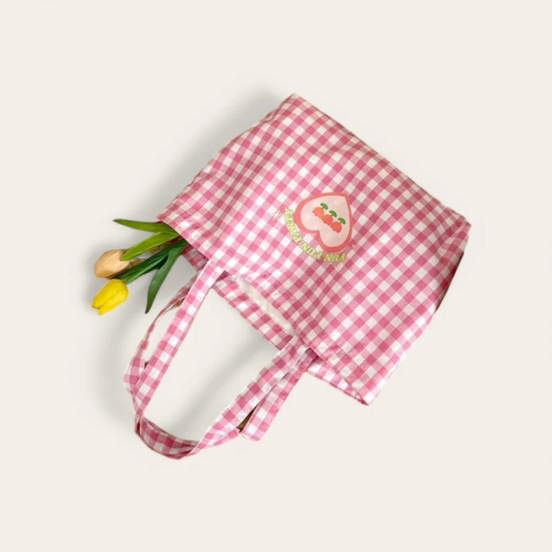 Dudie - Korean Children Fashion - #kidsshorts - Rim Checker Bag - 3