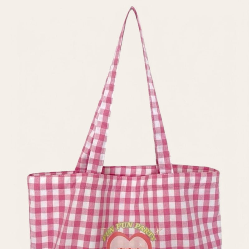 Dudie - Korean Children Fashion - #kidsshorts - Rim Checker Bag - 4